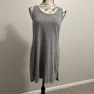 Lovely Victoria's Secret Gray Grey Long Tunic Athletic Workout Tank Size S